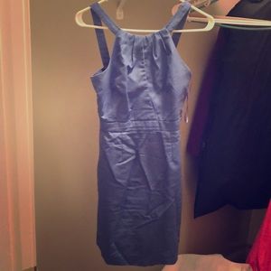 Periwinkle dress with keyhole detail